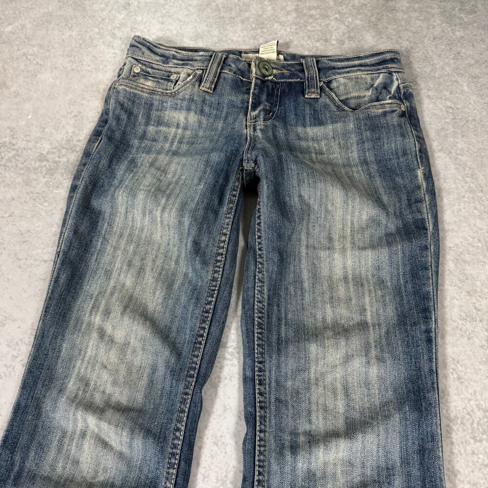 Refuge Low Rise Bell Bottom Flare Jeans Blue Womens Juniors - Size: 3S - Picture 2 of 11